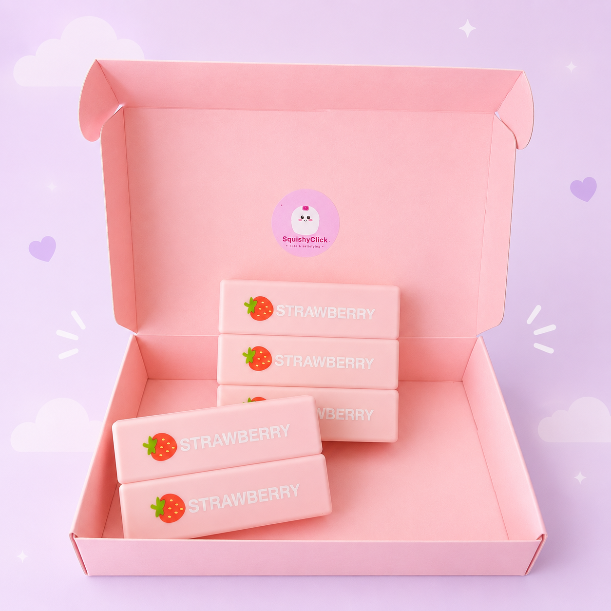 Strawberry Block Squishy