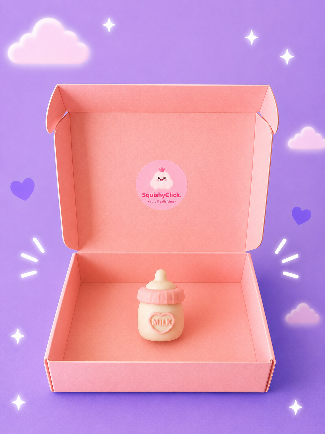 Pink Baby bottle Clicker